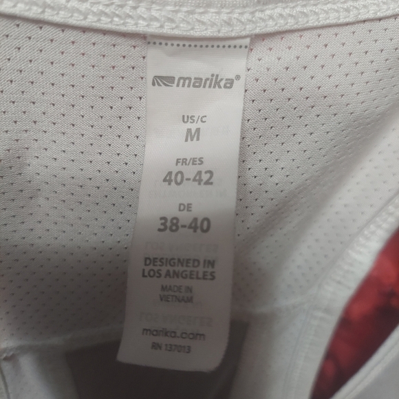 Marika Women's Medium Athletic Tank White - Picture 2 of 5